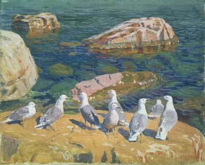 Seagulls by Arkadij Aleksandrovic Rylov